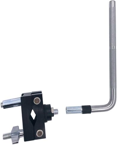Single L Rod Mount Clamp Adjustable Drum Clamp Metal L-Rod Cowbell Mounting Bracket Percussion Mount Holder for Tom Durm Set Parts Extension Clip Accessory Hardware in Saudi Arabia