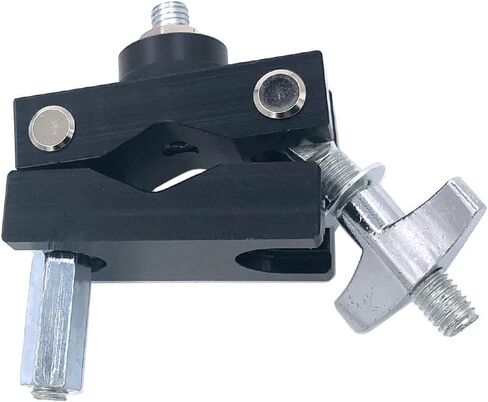 Single L Rod Mount Clamp Adjustable Drum Clamp Metal L-Rod Cowbell Mounting Bracket Percussion Mount Holder for Tom Durm Set Parts Extension Clip Accessory Hardware in Saudi Arabia