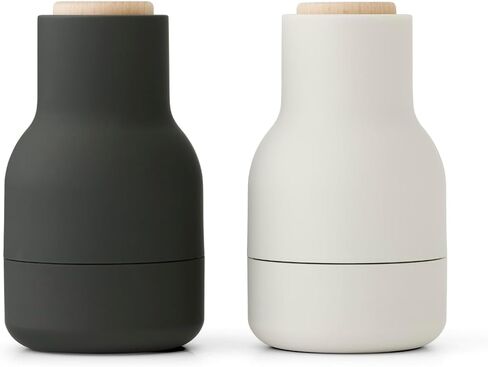 Salt Grinder and Pepper Grinder Set of 2, Small (Carbon & Ash with Beech Lid) in Saudi Arabia
