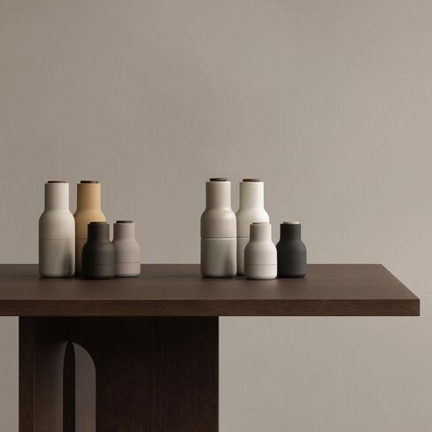 Salt Grinder and Pepper Grinder Set of 2, Small (Carbon & Ash with Beech Lid) in Saudi Arabia