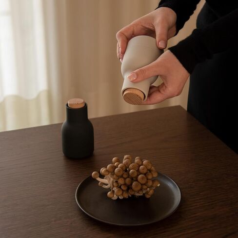 Salt Grinder and Pepper Grinder Set of 2, Small (Carbon & Ash with Beech Lid) in Saudi Arabia