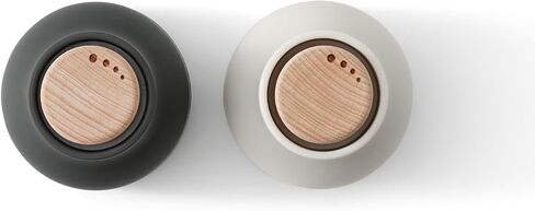 Salt Grinder and Pepper Grinder Set of 2, Small (Carbon & Ash with Beech Lid) in Saudi Arabia