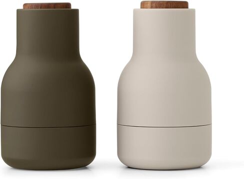 Salt Grinder and Pepper Grinder Set of 2, Small (Carbon & Ash with Beech Lid) in Saudi Arabia