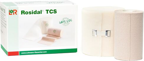 Rosidal TCS Compression Bandage Kit, Two Component System for Lymphedema & Swelling, Includes Rosidal SC Soft Wrap & Rosidal CC Cohesive Compression Wrap for Sensitive Skin, Case of 14 Sets in Kuwait