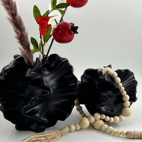 Modern Art Ceramic Coral Flower Vase Home and Office Decoration Sculpture Work Bohemian Decoration Coffee Table Office Bookshelf Living Room Decoration (White) in Kuwait