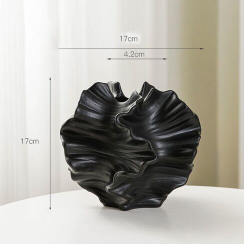 Modern Art Ceramic Coral Flower Vase Home and Office Decoration Sculpture Work Bohemian Decoration Coffee Table Office Bookshelf Living Room Decoration (White) in Kuwait