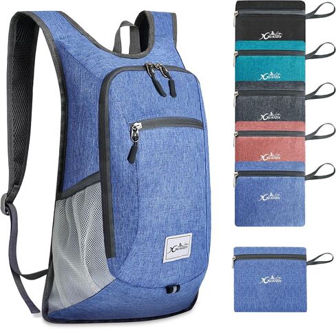 Hiking Backpack 15L Small Travel Backpack Lightweight Daypack Foldable Hiking Backpack Packable Camping Hiking Backpack for Women Men (Teal Blue) in Saudi Arabia