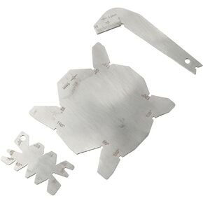 3pcs Angle Gauge Drill Bits, Hand Measure Tools S/S Angle Measuring Sharpener Tool With Drill Diameter Angle Gauge