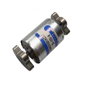 Brushed Vibration Motor R555 DC 12V-24V 8000RPM Mini Dual Head High Torque Electrodynamic Vibration Motor,with 2 Ferrous Sector Rotating Mass Blocks,for Vibrators,Vibrating Screens.(R555)