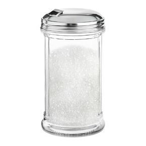 OCS Parts 5.75-Inch Retro Glass Sugar Pourers | Set of 2 | 12 Ounce Pourers for Sugars, Spices, and Rubs