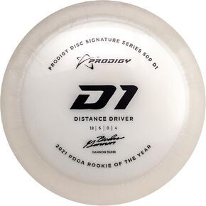 Prodigy Disc Gannon Buhr 500 D1 | 2022 Signature Series Edition | 170-174g | Disc Golf Distance Driver | Great for Headwind & Overstable Drives | Overstable Distance Driver | Colors May Vary in Kuwait