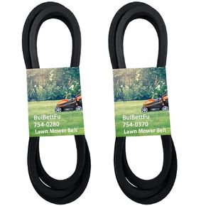 754-0370 (5/8"x 48") & 754-0280 (5/8"x 53") Set of 2 Both Variable Speed Belts to Replace (Also 954-0280 and 954-0370)