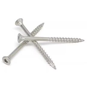 #10 x 3 Inch Stainless Steel Deck Screws 350 Pieces, T25 Star Torx Drive Flat Head, 304 (18-8) Stainless Steel Wood Screws by Makers Bolt