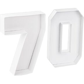 70 Set Cardboard Number for Charcuterie 10.2'' Fillable Tray Charcuterie Paper Box for 70th Birthday Anniversary Party Decorations Chocolate Candy Cupcake Container