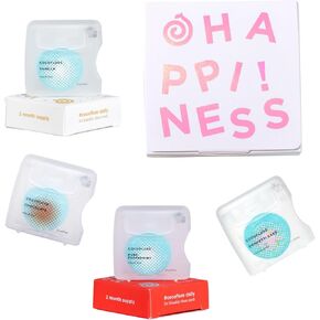 Cocofloss Woven Dental Floss, Holiday Set, Dentist-Designed Oral Care with Coconut Oil, Waxed, Vegan, Kid-Friendly, Stocking Stuffer, 4 Spools (33 yd Each)