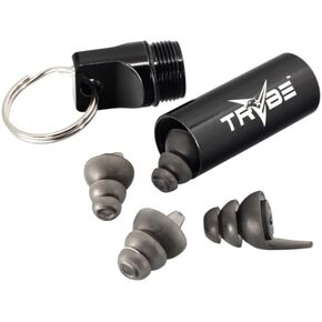 TRYBE Tactical Reusable Multi-Purpose Ear Plugs, 33dB, Universal Fit, TRT-EP-SMK