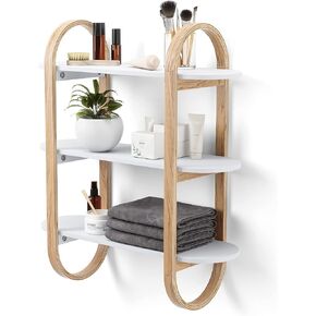 Umbra Bellwood Wall Shelf Black/Walnut
