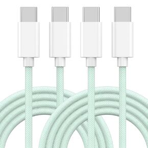 [Apple MFi Certified] iPhone 16 Fast Charging Cable,60W Braided USB C to USB C Fast Charging Cable,2Pack 6ft Type C Fast Charger Cord for iPhone 16/16 Pro/16 Plus/16 Pro Max/15 Galaxy Pixel Air iPad