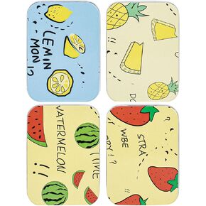 Framendino, 4 Pack Rectangular Jewelry Tin Boxes Flamingo Pattern Small Storage Flamingo Trinket Coin Box for Jewelry Storage