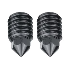 Tz-0.4 Bimetallic Hardened Steel Bambu Nozzle for Bambu Lab 3D Printer,Xirbbo 2pcs Bambu a1 Nozzles Hotend Replacement,Bamboo a1 0.4mm Nozzle,Bambu P1p Hardened Nozzle,for Bambu Lab X1 P1p P1s