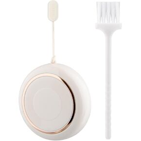 صندوق حبوب منع الحمل، علبة حبوب دواء صغيرة مكونة من 4 أقسام، صندوق حبوب صغير للمحفظة والجيب، مع فرشاة تنظيف، صندوق حبوب دواء دائري للسفر، حامل حاوية حبوب دواء محمول للفيتامينات والأدوية والمكملات الغذائية وزيت السمك in Kuwait