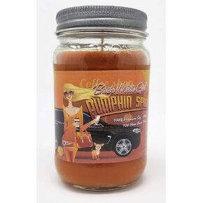 Basic White Girl Pumpkin Spice 3 Wick Scented Soy Wax 12oz, 14.5oz, and 16oz Candles ~ 75 to 100 Hour Burn Time ~ Aromatherapy Soy Candles ~ Non-Toxic ~ Made in USA (16oz, Orange)