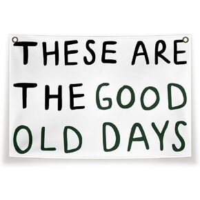 These Are The Good Old Days Canvas Flag,Canvas Banner Wall Hanging,Kids Banners for Room,These Are The Good Old Days Banner,Wall Banner Decor For Boys Room Classroom kids Room,20×30 Inches