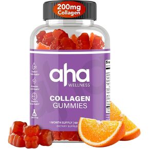 Collagen Gummies, Hair, Skin, & Nails Collagen Support Supplement, 200mg of Collagen Peptides, Collagen for Women & Men, Colageno, Vitamin C, Vitamin E, & Zinc, Non-GMO, 30 Servings