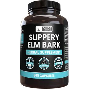 Pure Original Ingredients Slippery Elm Bark (365 Capsules) No Magnesium Or Rice Fillers, Always Pure, Lab Verified