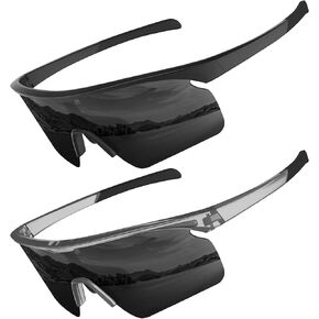KALIYADI Sports Sunglasses-Men Polarized Mens-Sunglasses: Running Sunglasses Men Women Polarized UV Protection for Cycling