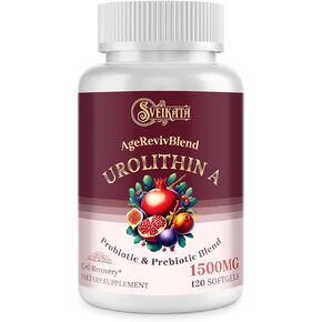 Urolithin A Supplement 1500 mg, 120 Softgels (2 Bottle)