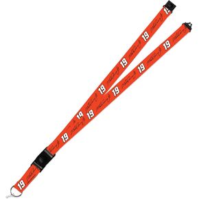 Rico Industries NASCAR Auto Racing Martin Truex Jr #19 Bass Pro Shops 2022 18" x 1" Premium Unisex-Adult Safety Breakaway Lanyard,Black