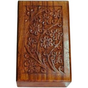 Sameer Wood Handicraft Wooden Creamation Urn For Human Ashes Adult Human Ashes Differnt Size Human Ashes Urn Box Male Or Female Funeral Memorial Urns For Ashes, Wooden Tree Of Life,