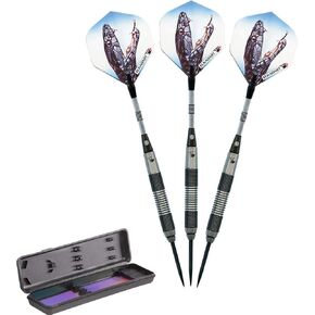 Elkadart Black Mamba 80% Tungsten Steel Tip Darts with Storage/Travel Case