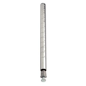 QUANTUM STORAGE SYSTEMS P6C 4-Pack Posts for Wire Shelving, Chrome Finish, 6 inch Height x 1 inch Diameter