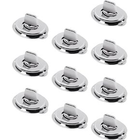 Twist Lock Common Sense Fastener, Marine Grade Nickel Plated Brass Turn Buttons for Boats, Sailboats, RVs, Dinghies and Caravans (10 PC)
