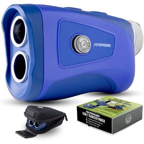 Pro Tour Golf Rangefinder with Slope (Blue) - Range Finder Golf with Ultra-Strength Magnet - Laser Rangefinder w/Slope Technology & Flag Pole Lock Vibration - Golf Range Finder