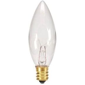 Replacement 7 watt 120 volt bulb for electric window candle lamp, 25 count by Darice