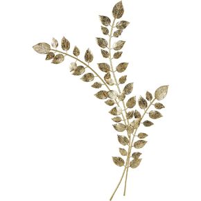 Deco 79 Metal Leaf Home Wall Decor Large Metallic Wall Sculpture, Wall Art 26" x 1" x 40", Gold