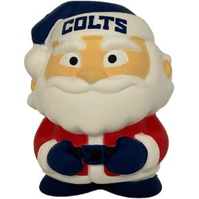 Party Animal NFL Jumbo Squeezymates Indianapolis Colts Santa Squeezy Figurine, Team Colors, 4" Tall