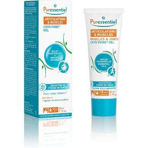Puressentiel Muscles & Joints Cryo Pure® Gel, Intense Cold for Instant Relief - 100% Natural Active Ingredient, Vegan - 14 Pure Essential Oils - 2.7 fl oz
