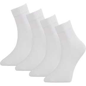 Women’s Bamboo Viscose Diabetic Ankle Socks, 4-Pack, Non-Binding, Breathable, Soft, Durable, Elderly, Diabetes