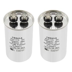 30uF 30 MFD 370VAC 440VAC 450VAC 50/60Hz CBB65 CBB65B C65R Dual Run Circular Round Start Capacitor for AC Unit Fan Motor Start or Pool Pump or Air Condenser Straight Cool - 2 Pack