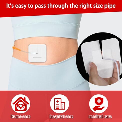 15 قطعة من ضمادات أنبوب التغذية اللاصقة المقسمة، Peg G J Supra-Pubic شق يحدها وسادة شاش، رقعة تصريف معقمة لوازم تضميد الجزيرة، حامل جهاز تثبيت القسطرة للعناية التمريضية in Kuwait