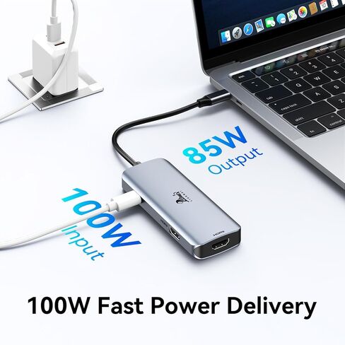 USB C Docking Station Dual Monitor 12-in-1 Dual HDMI Adapter Triple Display USB C Hub with VGA, Gigabit Ethernet, 100W PD, 5 USB Ports, SD/TF Card Reader Audio for Lenovo/HP/Dell in Saudi Arabia