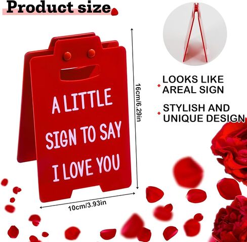 Artlunar Romantic I Love You Sign Funny Table Desk Decor for Lovers Couple Boyfriend Girlfriend Mom Dad Valentine's Day, Birthday, Christmas, Aniversary,Wedding Gifts in Kuwait