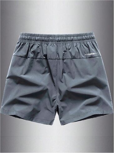 Men's Summer Elastic Drawstring Waist Shorts Athletic Workout Running Track Shorts with Pockets in Saudi Arabia