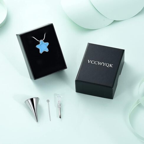 Teardrop with Turquoise Water Drop Stainless Steel Urn Pendant Necklace Cremation Jewelry Gifts for Women and Girls Memorial Keepsake Ashes Holder Jewelry in Saudi Arabia