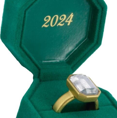 Hallmark Engagement Ring in Green Box 2024 Christmas Ornament in Saudi Arabia