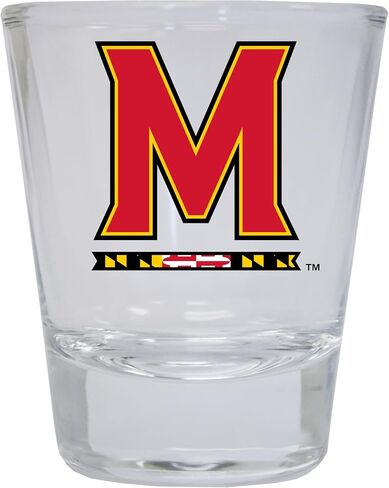 R and R Imports Maryland Terrapins Round Shot Glass Officially Licensed Collegiate Product in Saudi Arabia